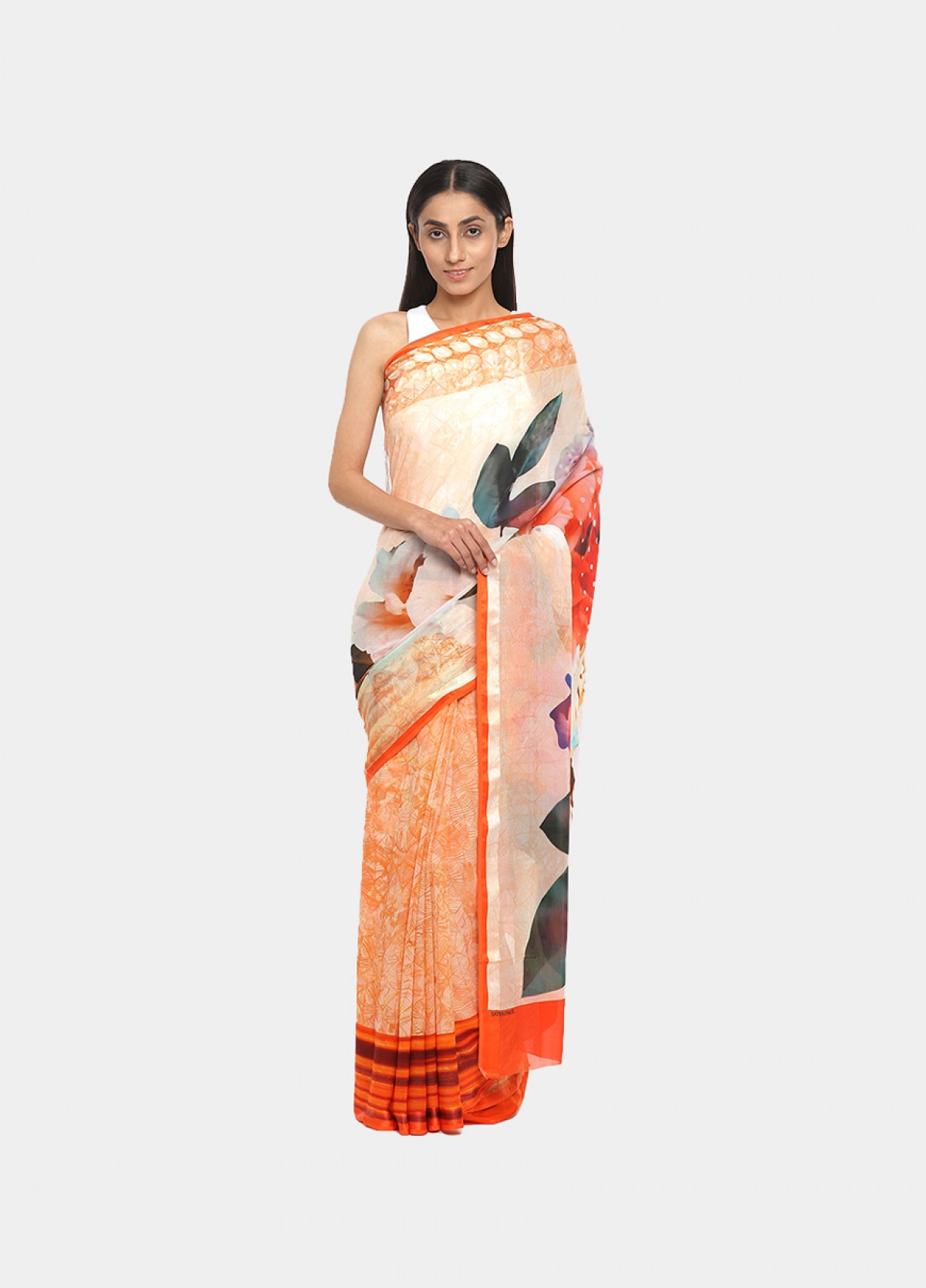 The Regal Blush Sari