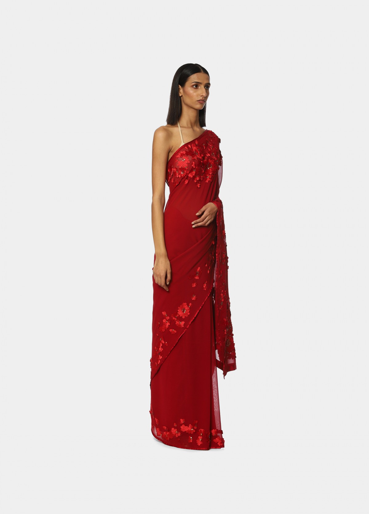 The Embroidered Georgette Moonlight Saree