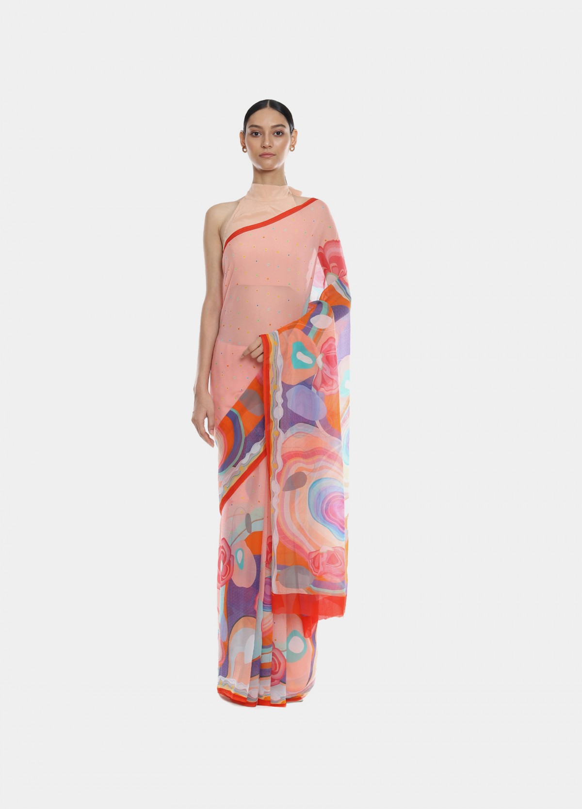 The Poppy Garden Sari